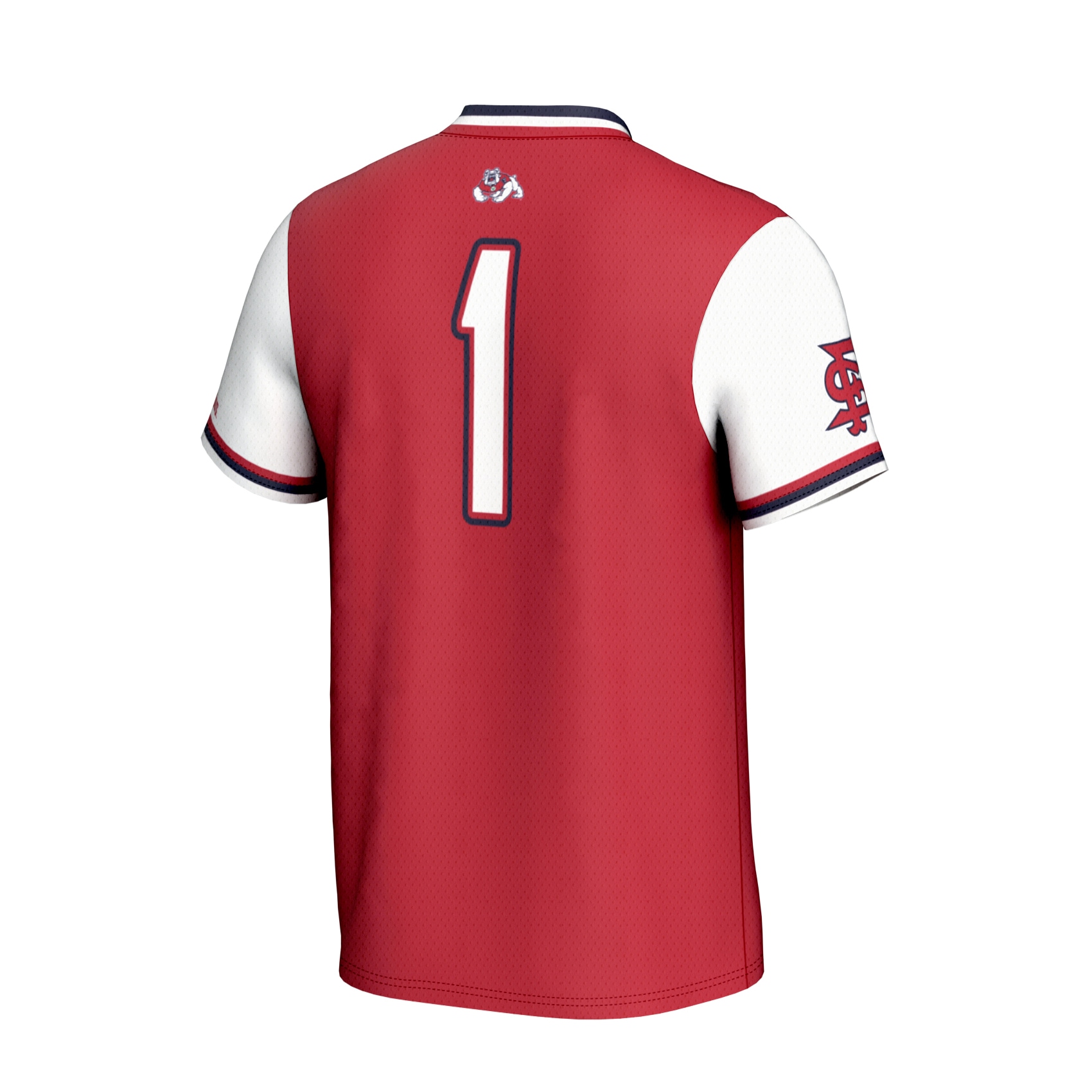 [NJP] Fresno State Bulldogs GameDay Greats Unisex Lightweight Softball Fashion Jersey - Red
