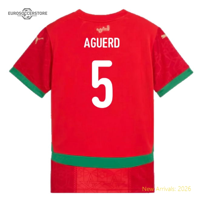 Football Team Kids Comfortable Aguerd Jersey 2024-2025