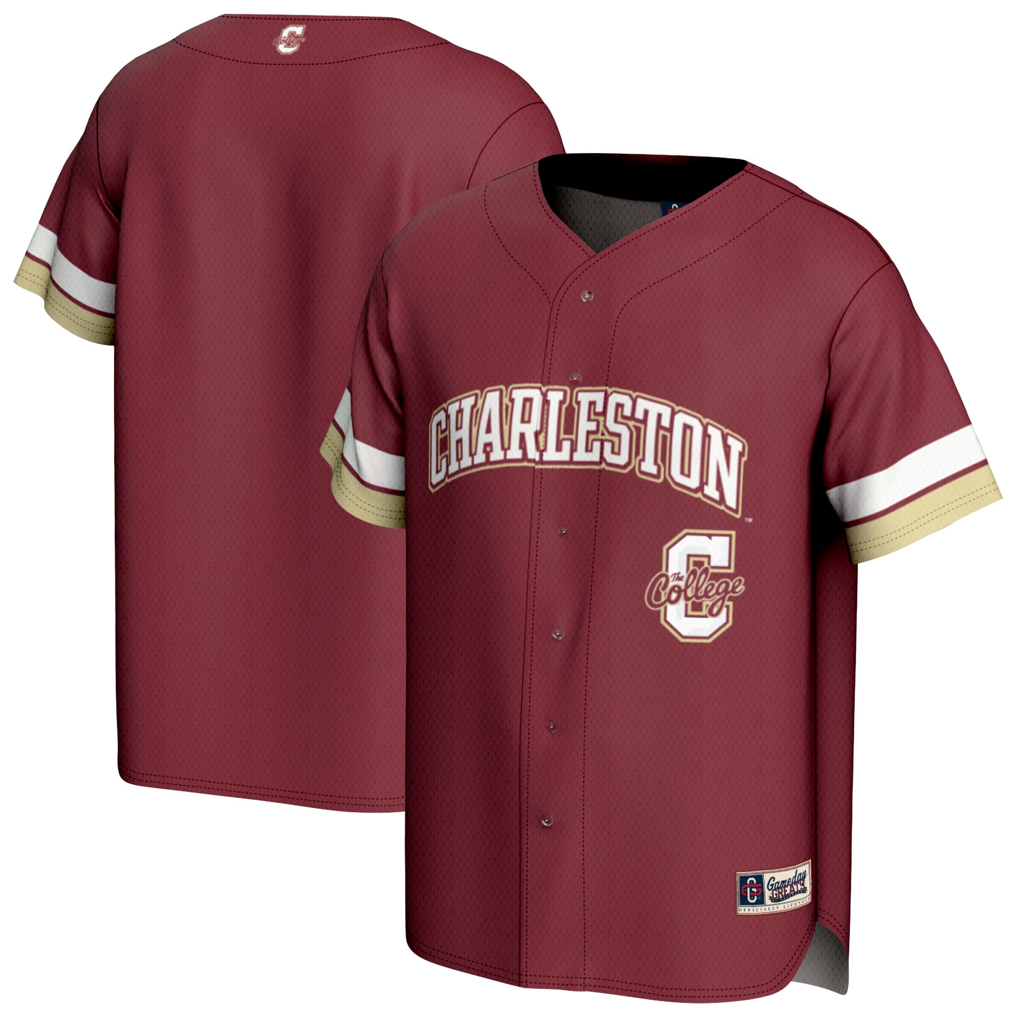 [NJP] Charleston Cougars GameDay Greats Youth Spirit Baseball Jersey - Maroon