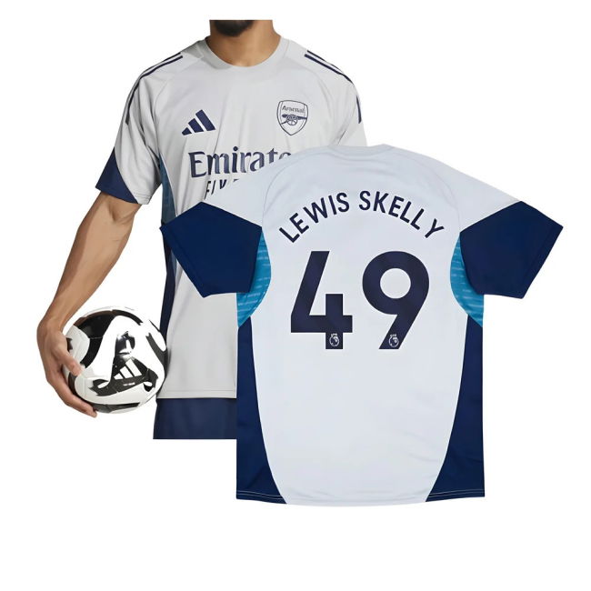 Arsenal 2025-20 Training Football Shirt Featuring Lewis Skelly 49 L S