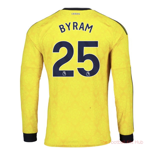 Breathable Leeds Away Long Sleeve 2026-2027 Shirt (Byram 25)