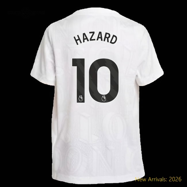 2025-2026 Chelsea Pre-Match Shirt (White) - Kids (Hazard 10)