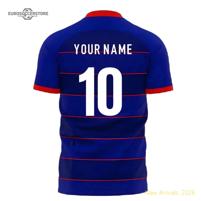 Top United States 20252026 Away Kit Slim Quickdry Athletic