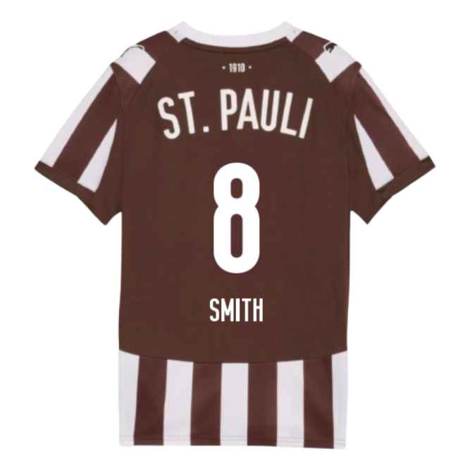 Professional Grade Football St Pauli Home Shirt Kids Smith #8 2024...