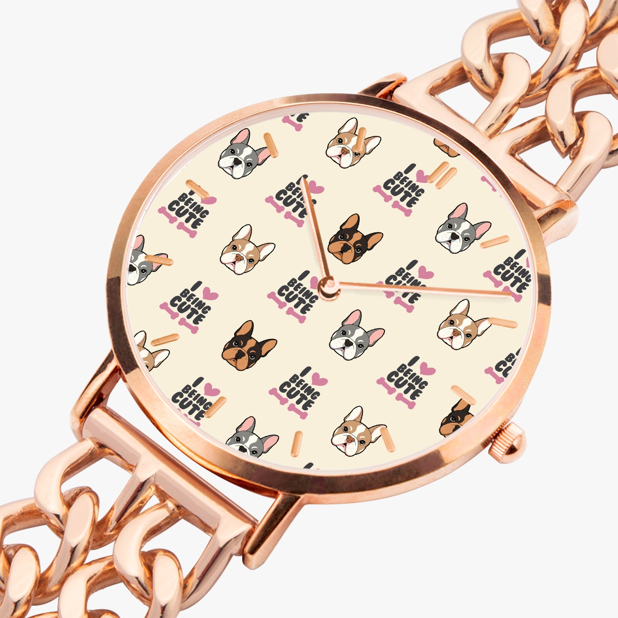 Minimal-Aesthetic Patric - Chic Hollow Strap Watch For Frenchie Lover...