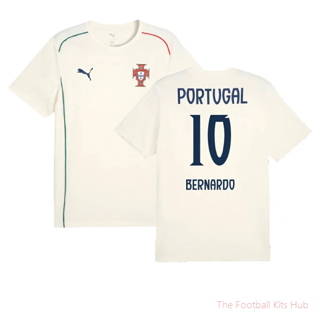 2025-2026 Portugal Casuals Tee (Sugared Almond) (Bernardo 10)