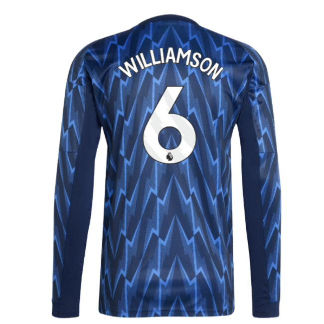 Arsenal 2025-2026 Home Soccer Jersey (Williamson 6) | Match Day