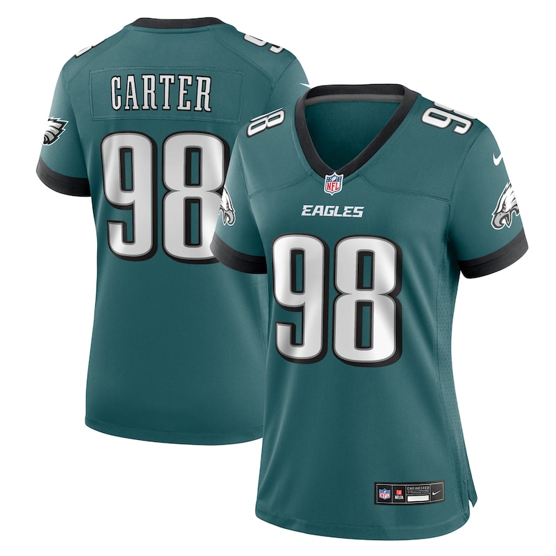None Jalen Carter Star Player PHI Eagles Durable Jersey Game Day Wear