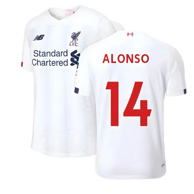 True Liverpool Liverpool Away Football Shirt Alonso #14 Profession...