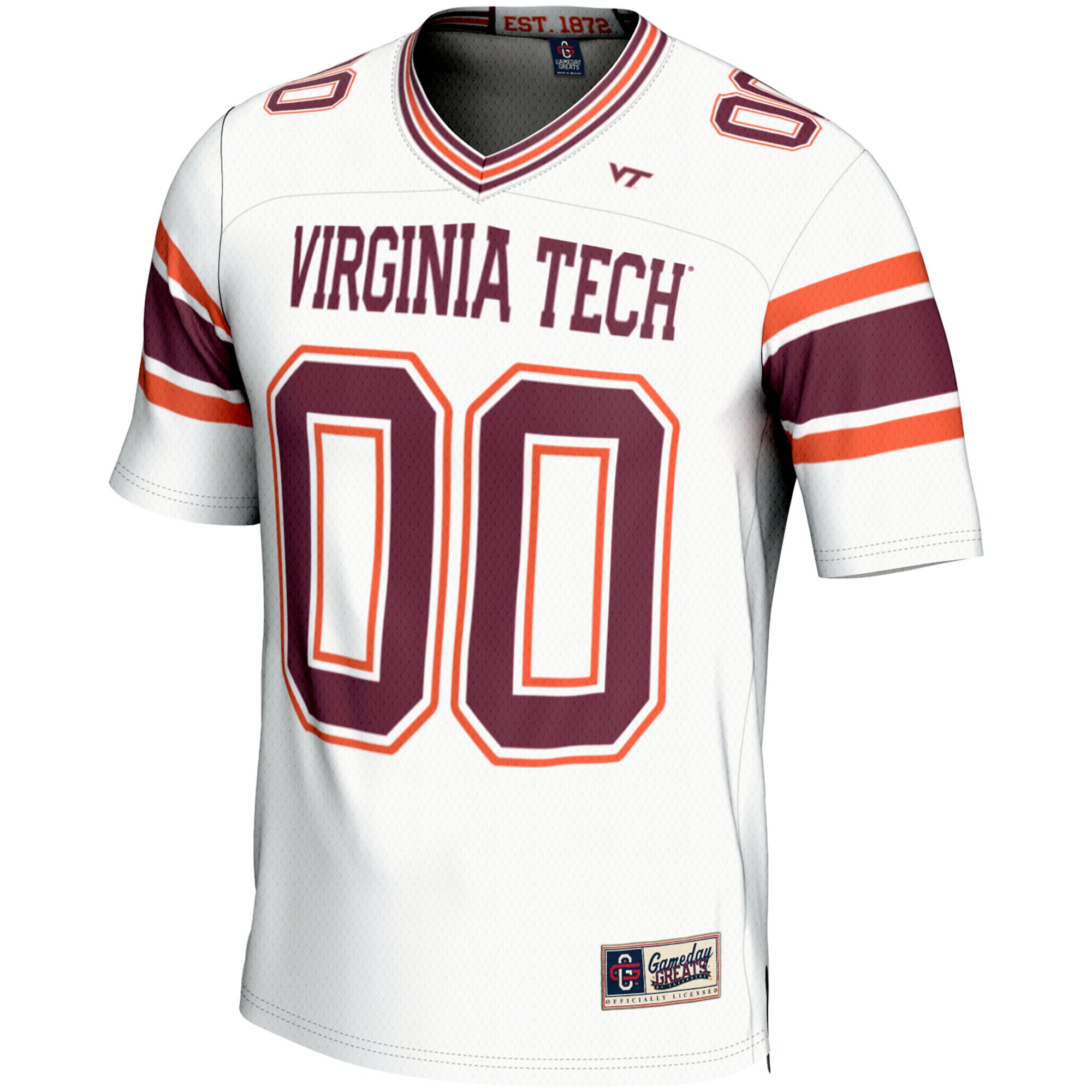 [DDG] Virginia Tech Hokies GameDay Greats Youth NIL Pick-A-Player Football Jersey - White