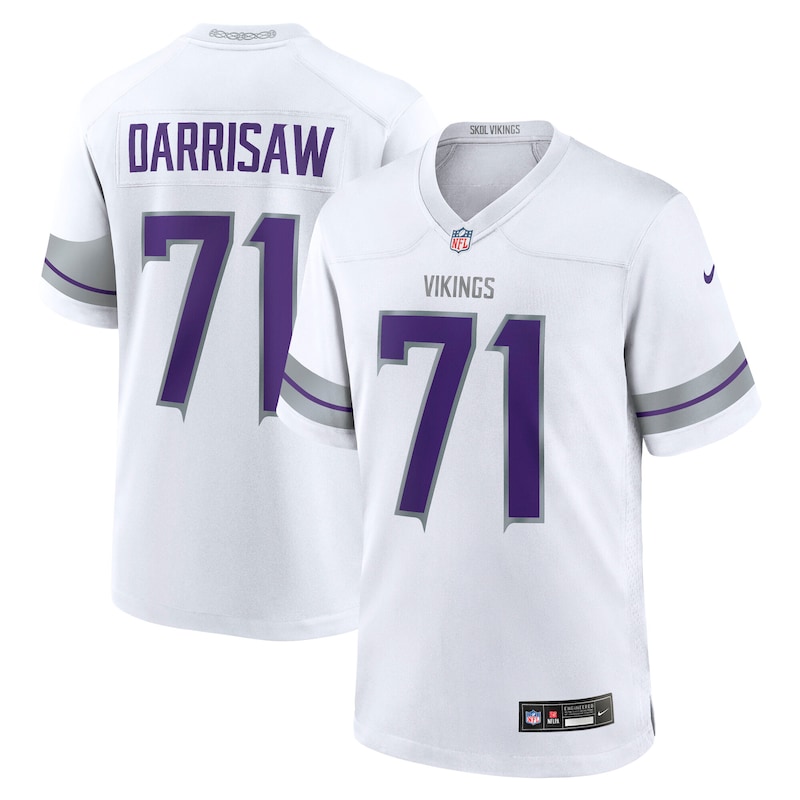 None Christian Darrisaw Pro Bowl MIN Vikings Premium Material Jersey