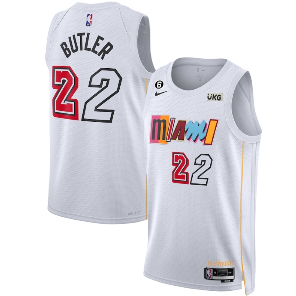 Fan Favorite Cost-Effective Men's MIA #22 Jimmy White Basketball Jersey
