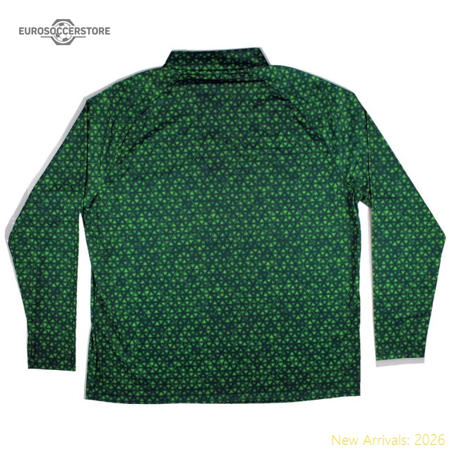 Official 2025-2026 Man City Warm Up 1/4 Zip Top (green Terrain)