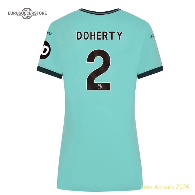 Luxury Womens Football Team Doherty Jersey 2025-2026 Quick-dry