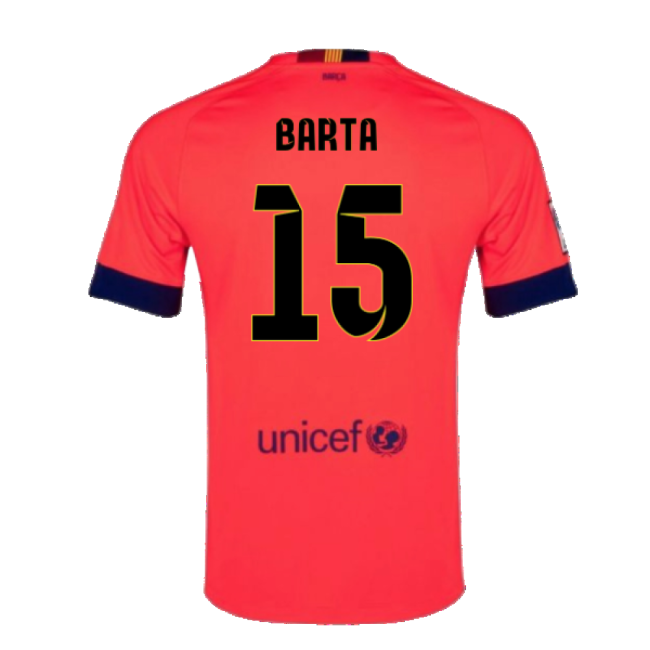 Exclusive Barcelona Away Rare Jersey 2014-2015 (Barta 15) (1)