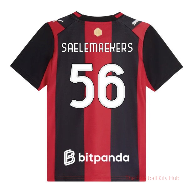 Club AC Milan 2026-2027 Home Shirt (Kids) (Saelemaekers 56)