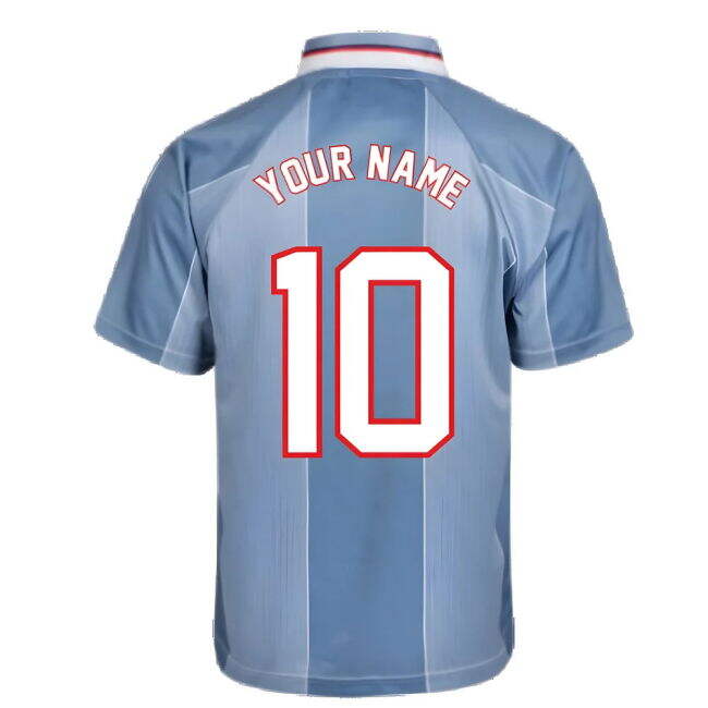 Wholesale Score Draw England 1996 Away Euro Championship Retro Football Shirt (Your Name) Beautiful