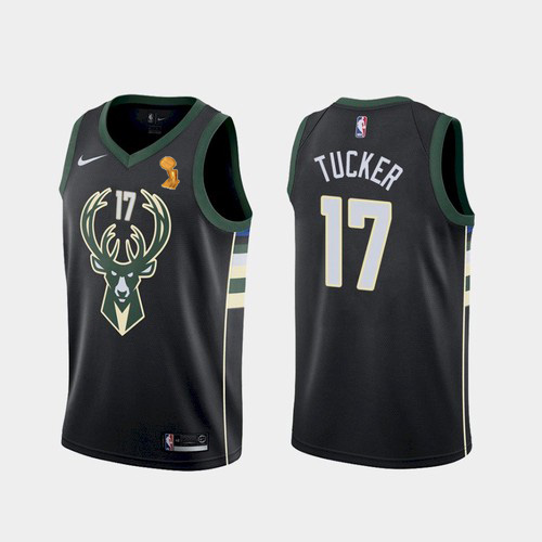 Bucks Black Milwaukee Bucks #17 Nike Jersey - NBA Fan Apparel