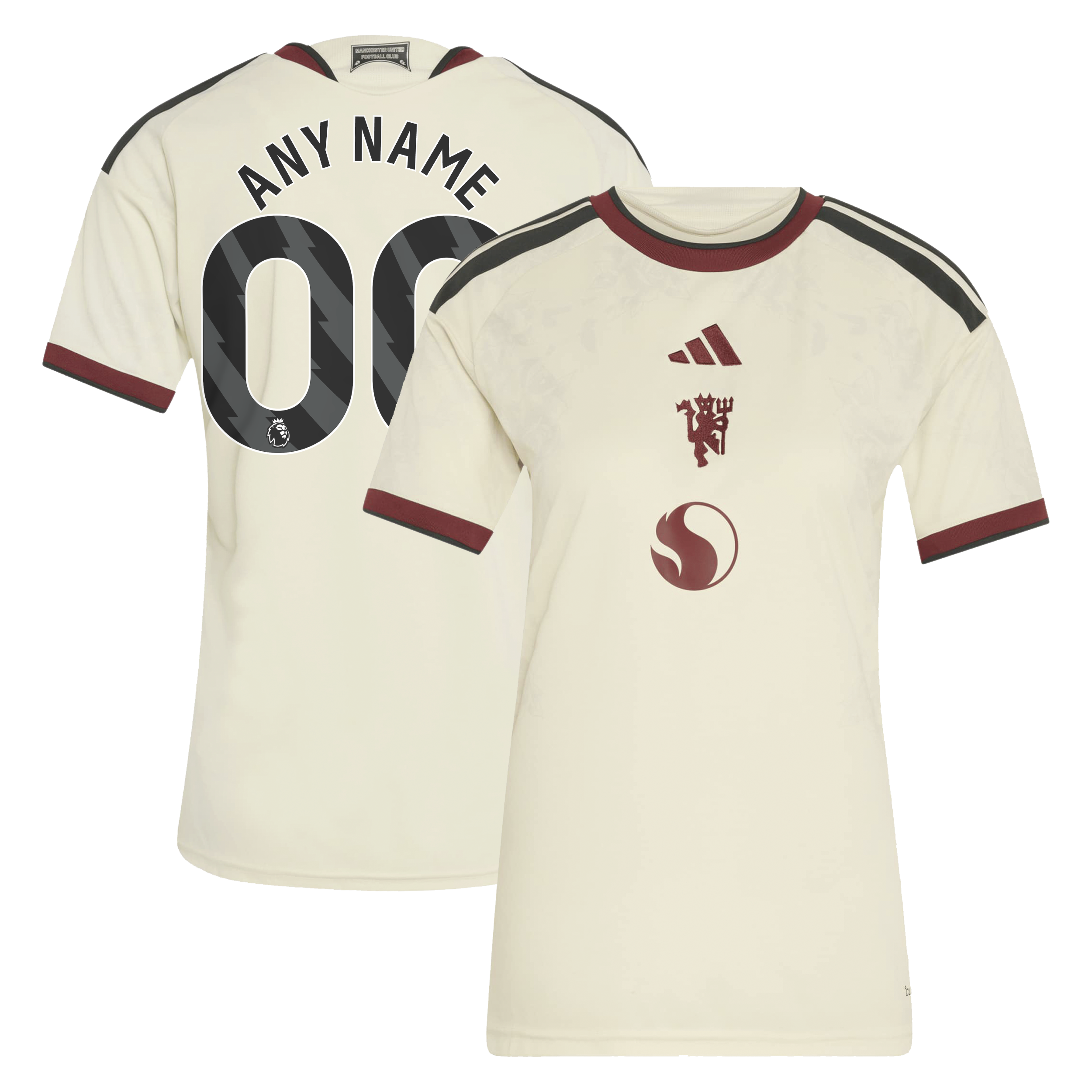 [SJH] Manchester United Women's 2026/27 Third Replica Custom Jersey - Cream