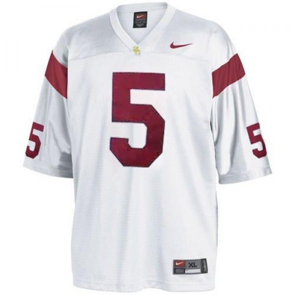 Youth Top Program #5 Reggie Bush White Officially Licensed Jersey