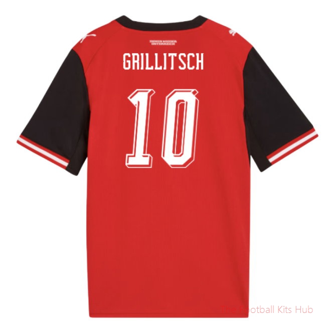 [LK] 2026/27 Austria Home Shirt (Kids) (Grillitsch 10)