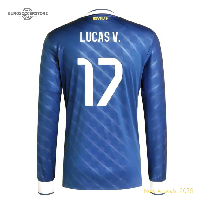 2025-2026 Real Madrid Long Sleeve Alternative Jersey (lucas V 17)