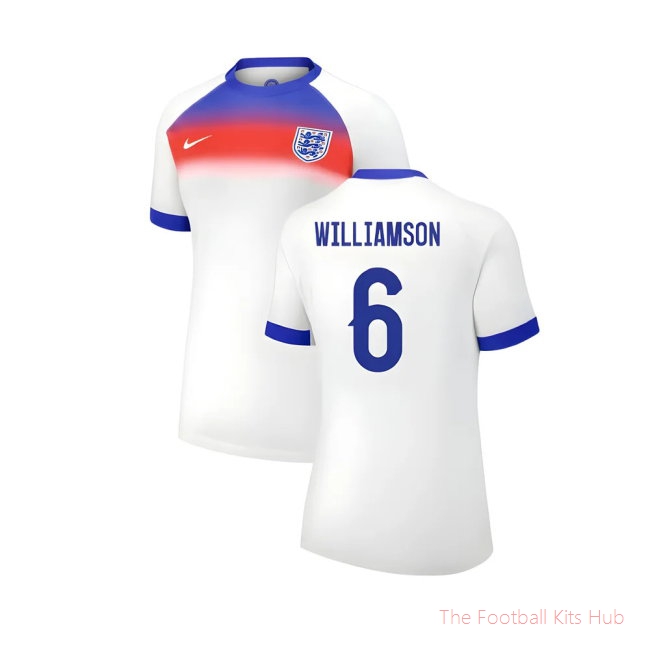 2025 England Womens Team Home Shirt (Ladies) (WILLIAMSON 6)