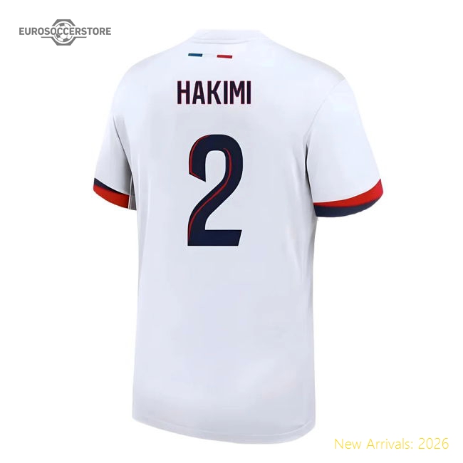 Psg Legacy Hakimi Away Jersey Soft Breathable Moisture-wicking