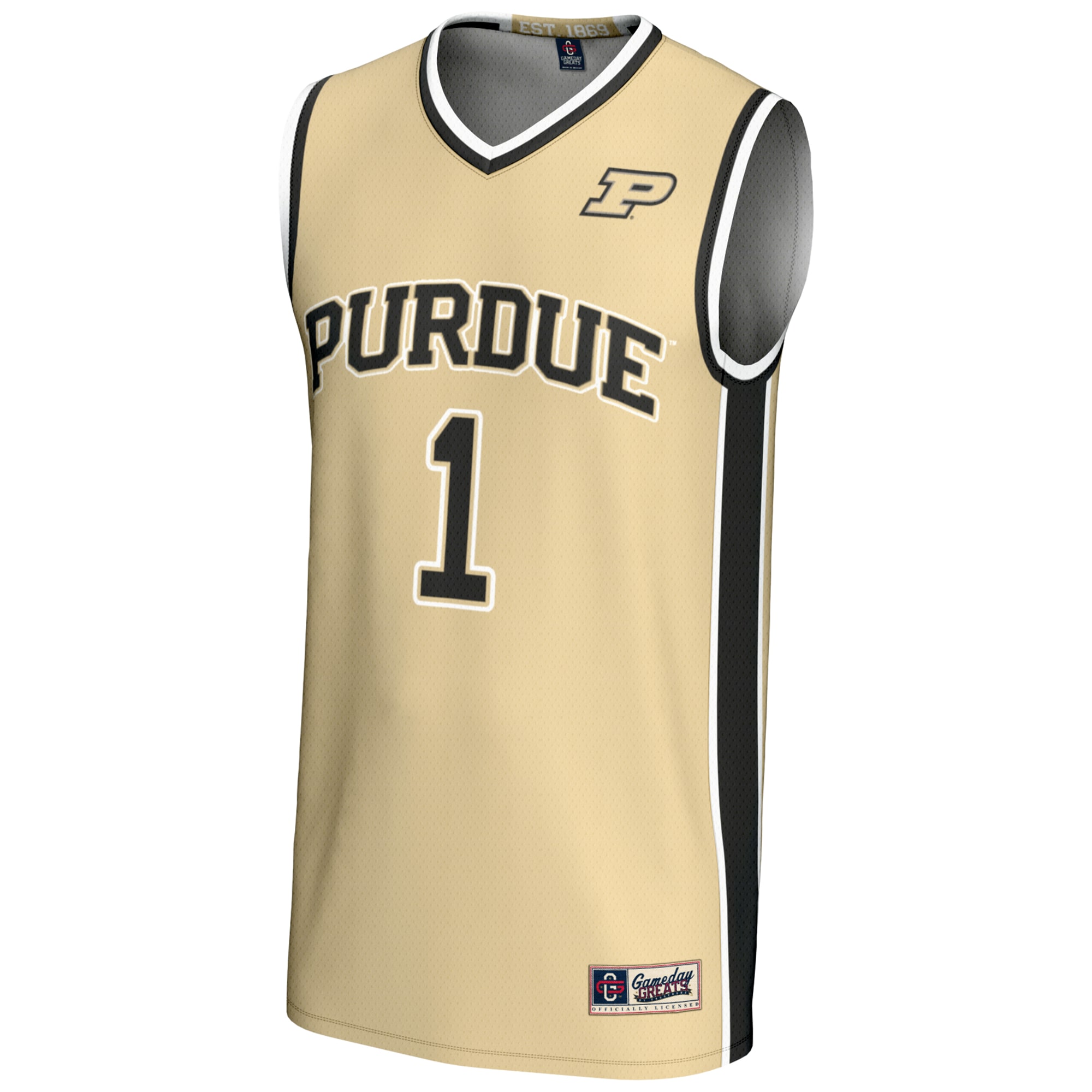 [DDG] Purdue Boilermakers GameDay Greats Lightweight Basketball Jersey - Gold