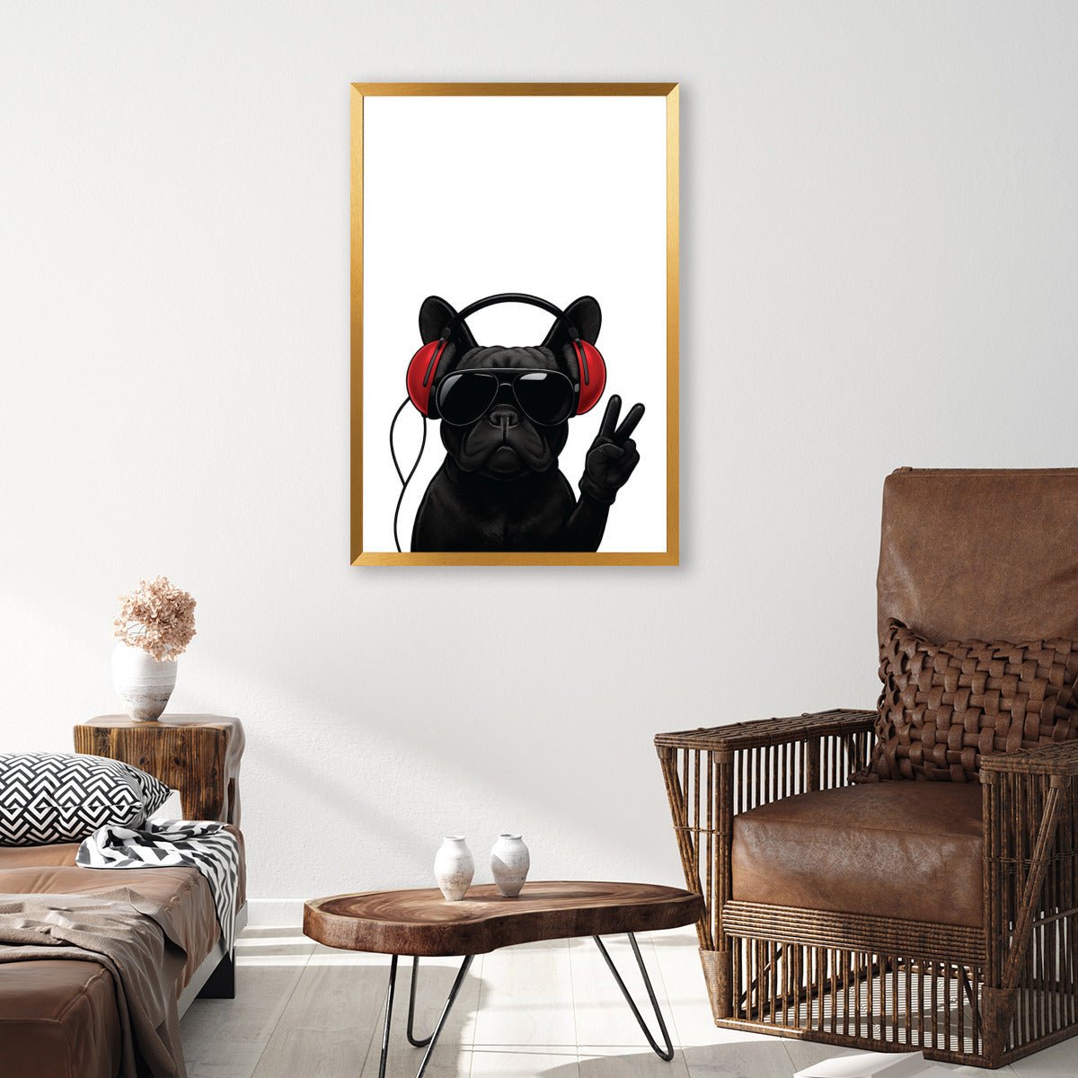 Premium Calvin - Vertical Framed Poster • Wall Decoration for Pet