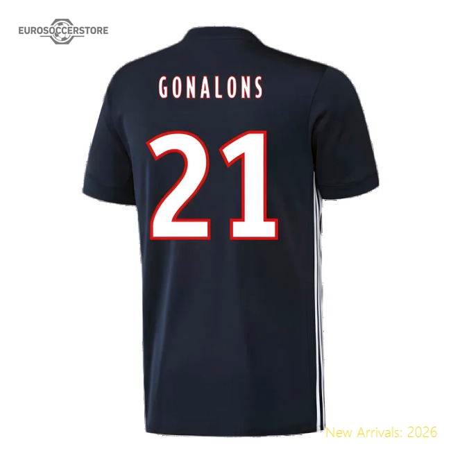 Professional-Grade Lyon 2017-18 Away Shirt ((Excellent) L) (Gonalons