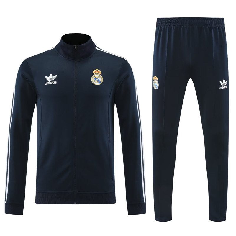High Quality Moisture Wicking Real Madrid 2425 Black Jacket