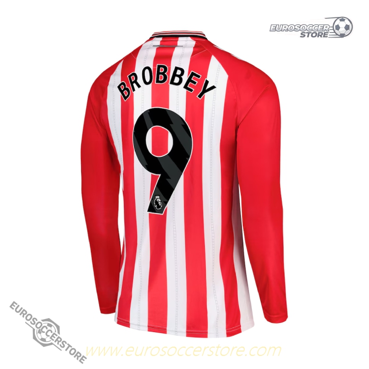 Sunderland 25-26 Home Long Sleeve Jersey BROBBEY 9