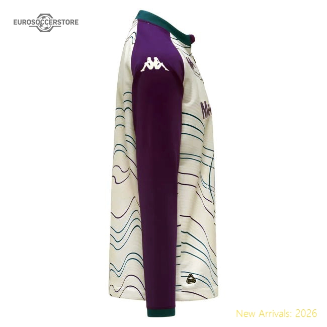High-Quality 2025-2026 Fiorentina Pre Match Sweat Top (White-Violet)