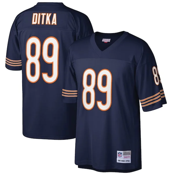 None Mike Ditka Replica Jersey - Navy | NFL Player Jersey | NFL Footba
