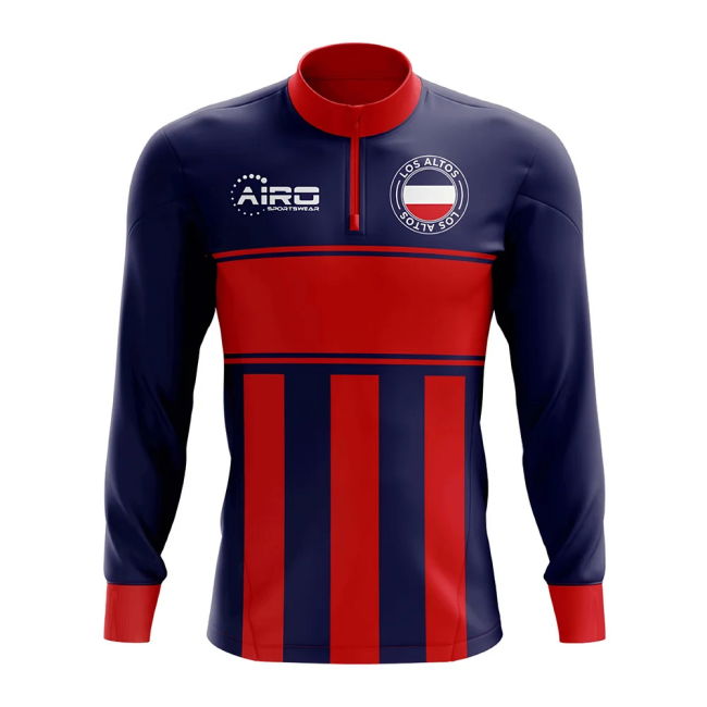 Soccer Los Altos Concept Football Half Zip Midlayer Top (Blue-Red)