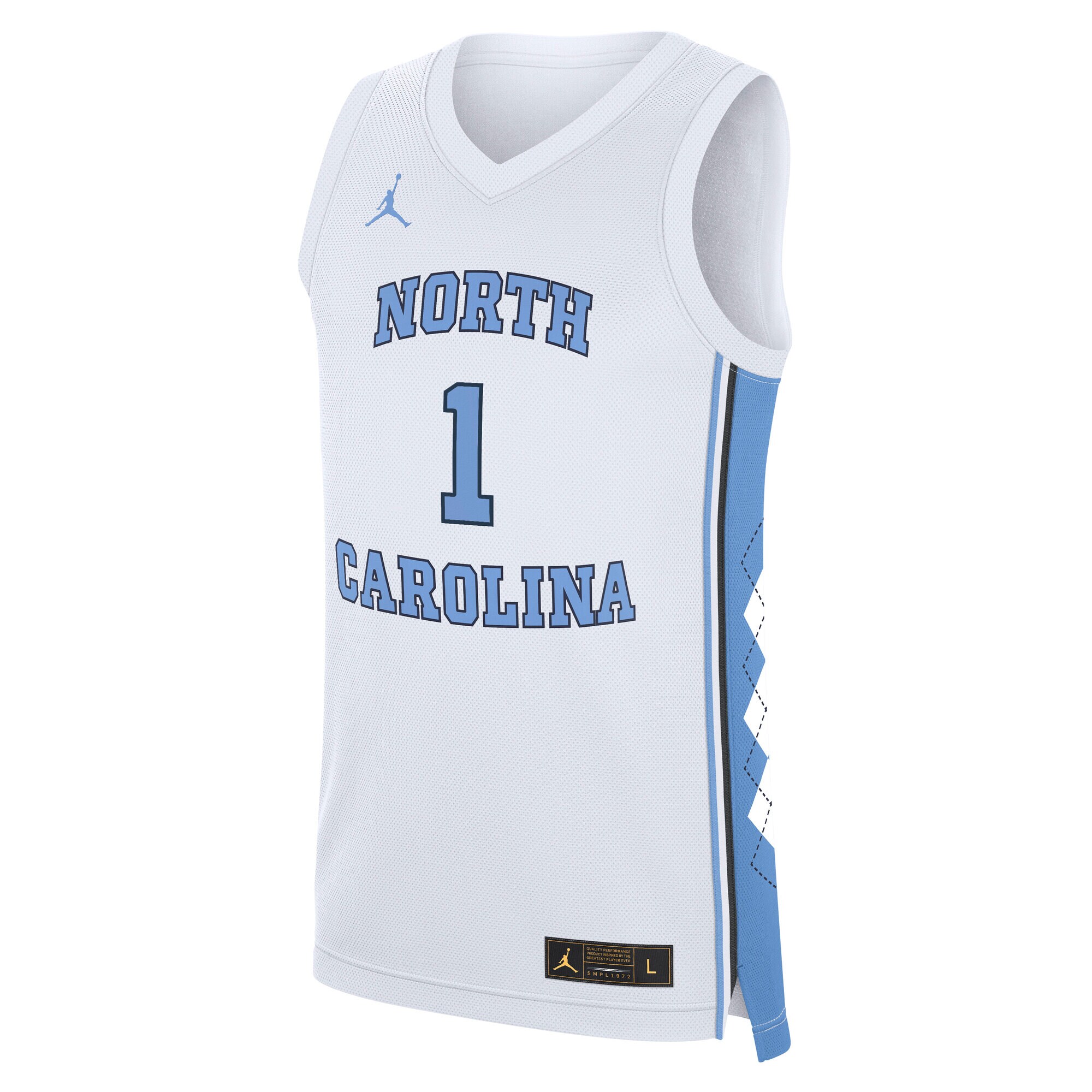 [DDG] North Carolina Tar Heels Home Replica Basketball Jersey - White