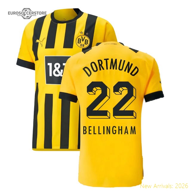 Premium-grade 2022-2023 Borussia Dortmund Authentic Home Shirt (bel
