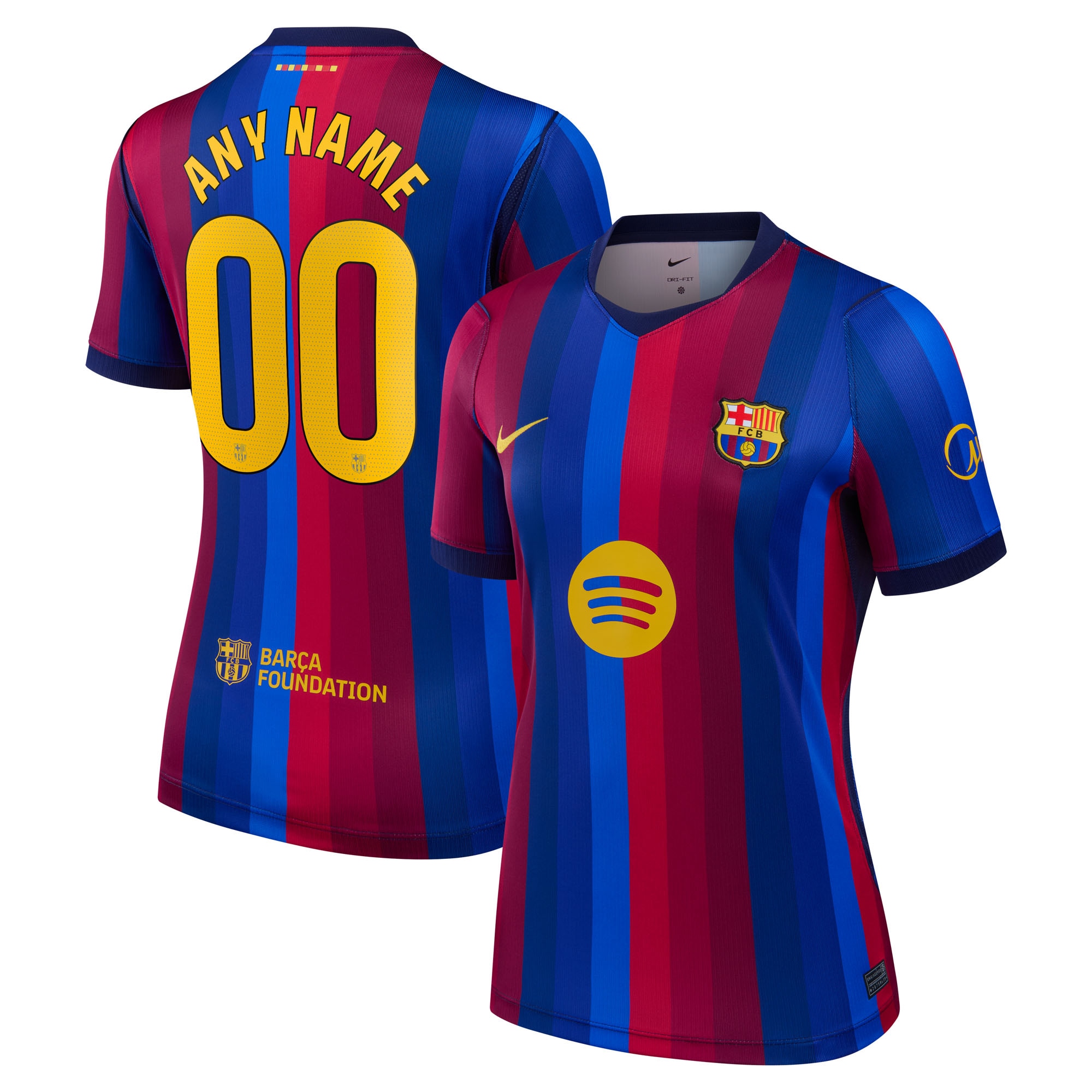 [SJH] Barcelona Women's 2026/27 Home Stadium Replica Custom Jersey - Red