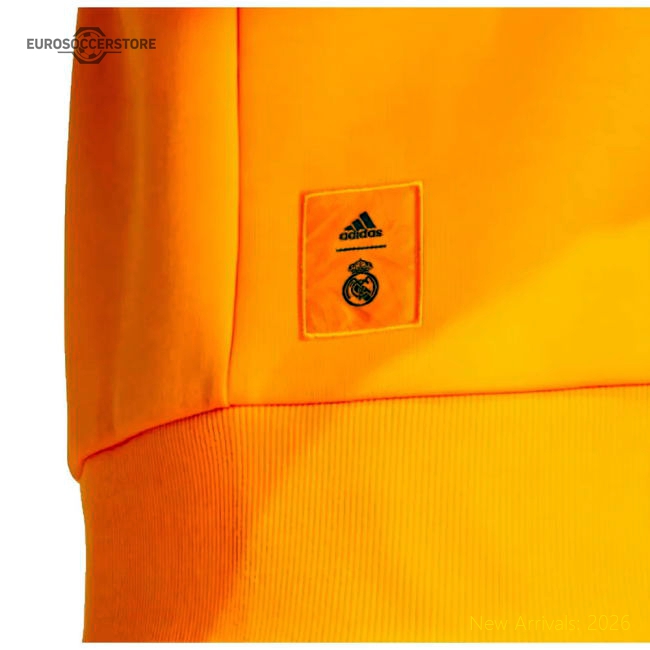Fan-Favorite 2024-2025 Real Madrid Seasonal Double Knit Crew (Orange)