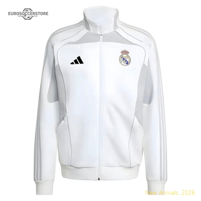 Trending 2025-2026 Real Madrid Track Top Urban Purist (White)