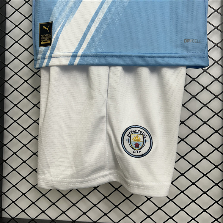 Kids Manchester City 2526 Home Kit ShirtShorts - Official Replica