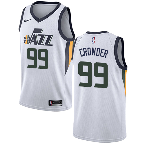 UTA #99 Jae Crowder Superior 2024 Icon NBA Jersey - White Swingman