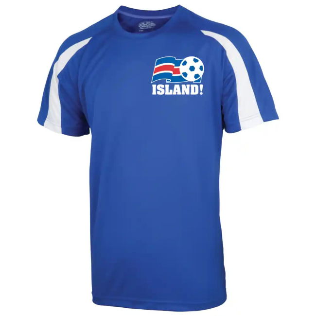 Kids 2025-2026 Iceland Football Team Home Jersey