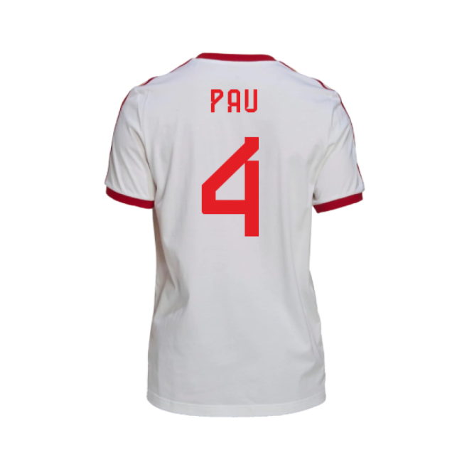 Pau 4 Spain Starting XI Elite Quality Home Professional Jersey