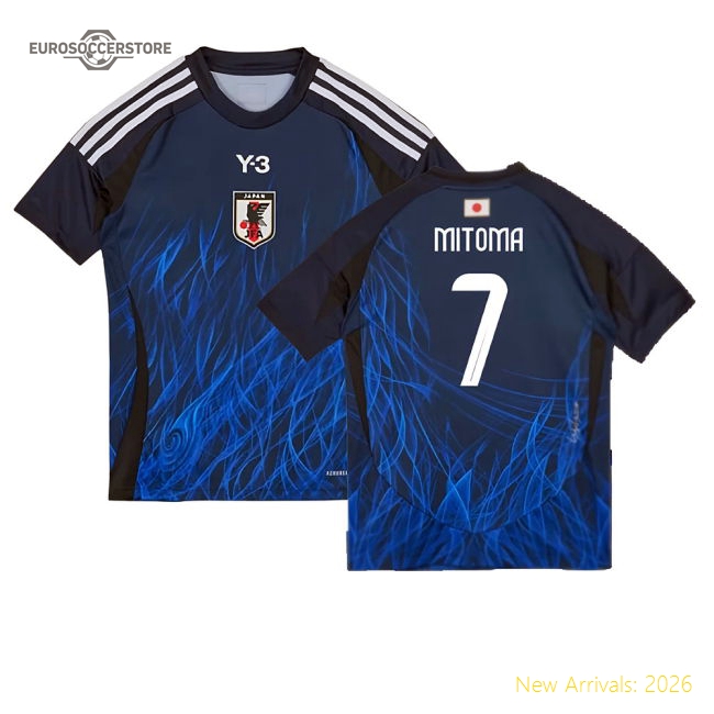Non-toxic Kids Football Team Mitoma Jersey 2024-2025 Breathable
