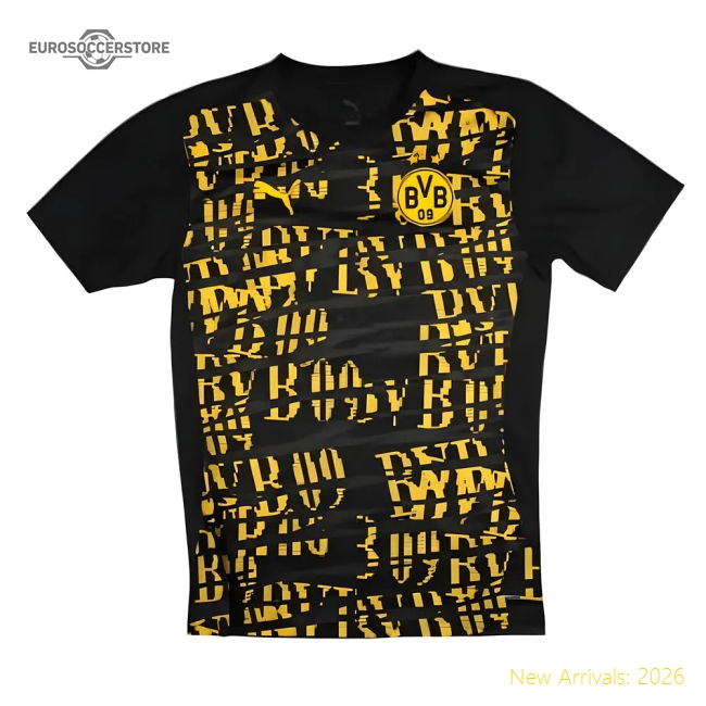 Genuine 2024-2025 Borussia Dortmund Prematch Ss Jersey (Black)
