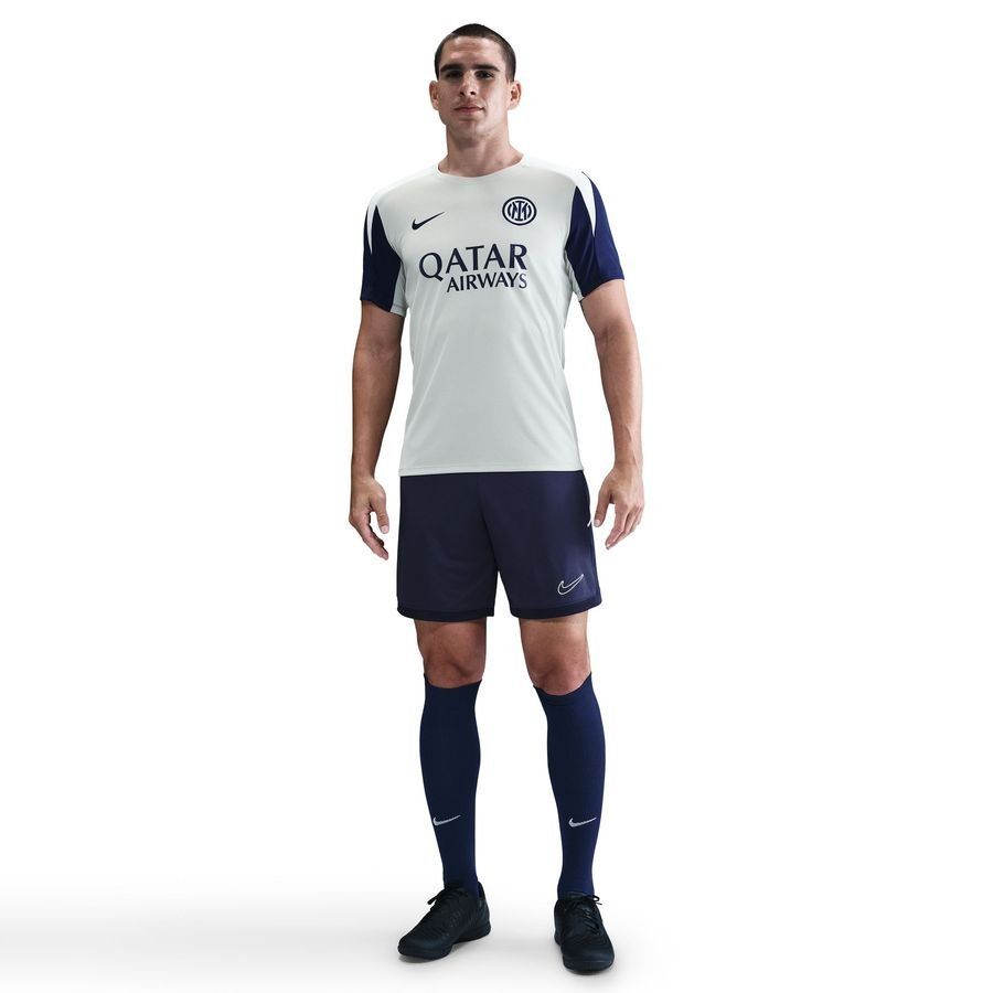 Inter Training T Shirt Dri Fit Strike Grey Haze/blue Void/ghost Aqua
