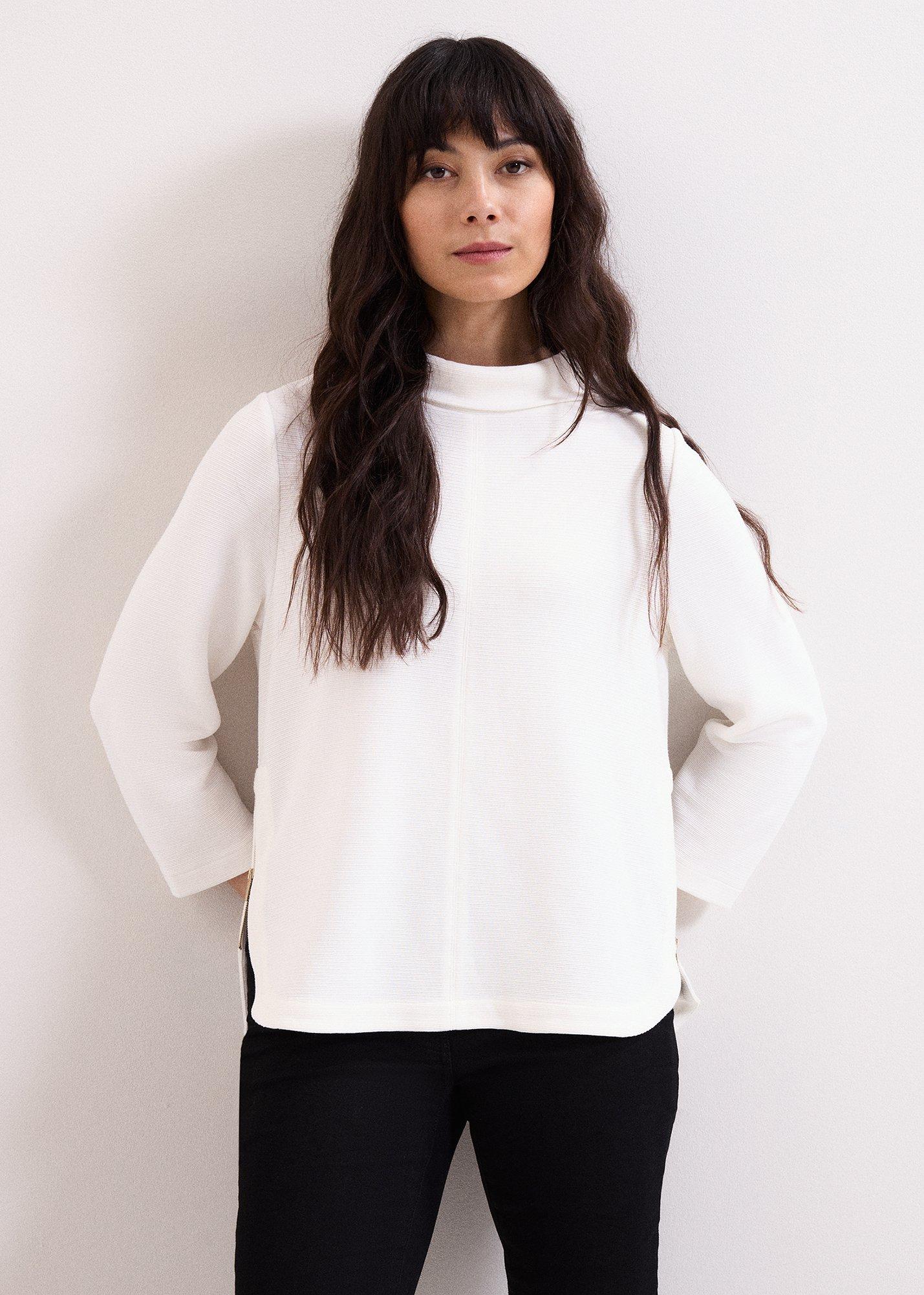 Solene Textured Long Sleeve Top