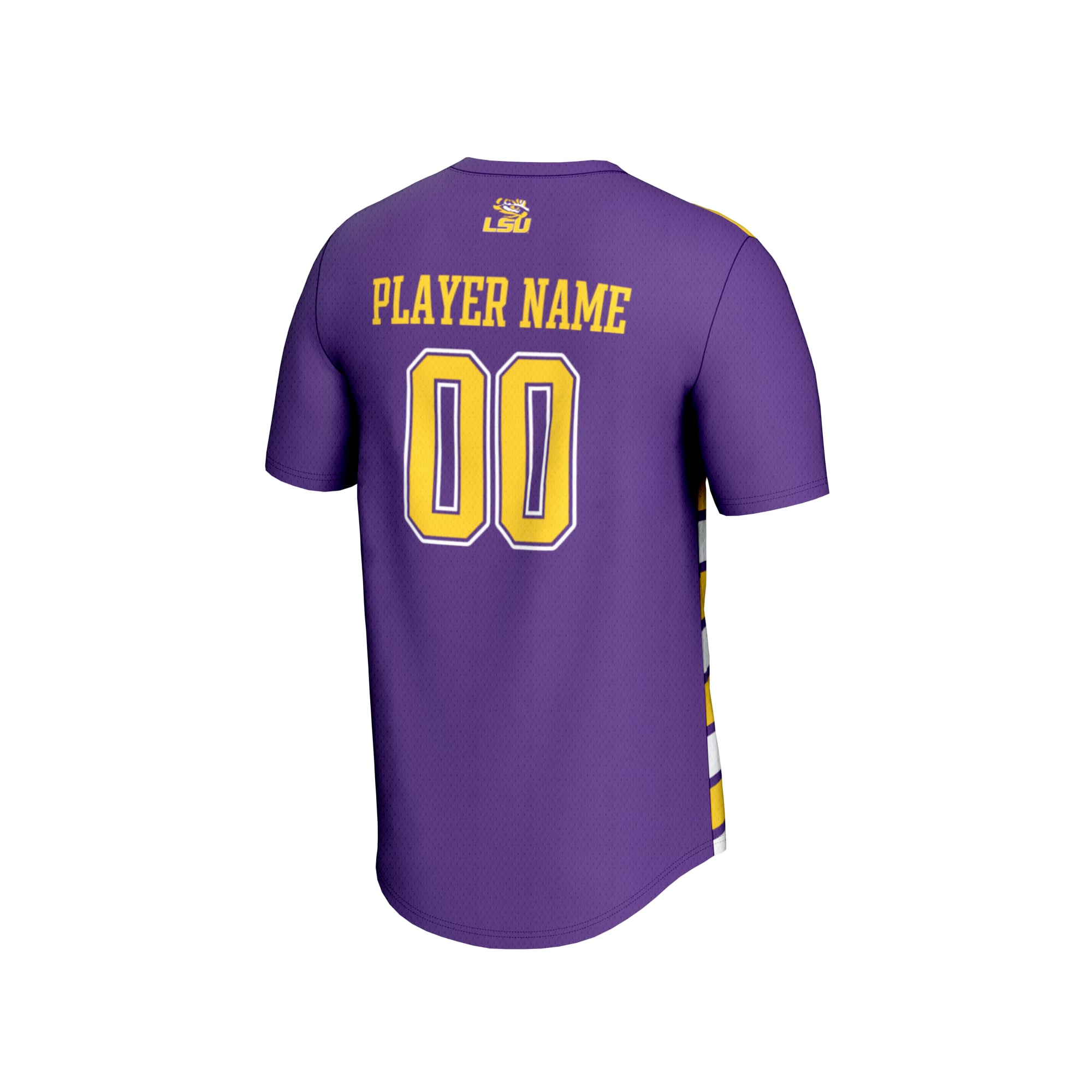LSU Tigers GameDay Greats Youth NIL Pick-A-Player Collegiate Women's Soccer Lightweight Fashion Jersey - Purple/Gold